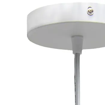 White Simple Iron Ceiling Light With Clear Shades