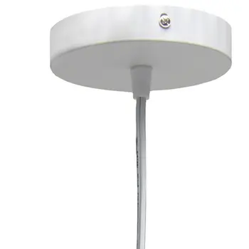 White Simple Iron Ceiling Light With Clear Shades