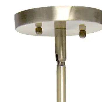 Antiqued Brass Cylinder Iron Ceiling Light With Clear Shades
