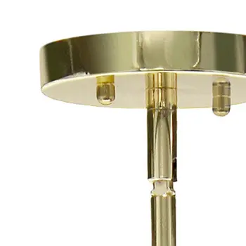 Gold Cylinder Iron Ceiling Light With Clear Shades