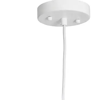White Sphere Hemp Ceiling Light With White Shades