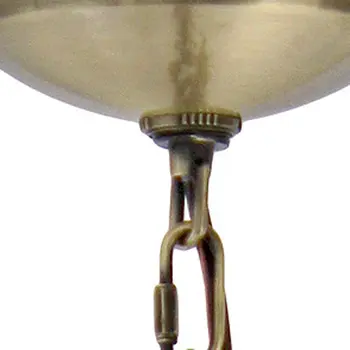 Antiqued Brass Chandelier Iron Ceiling Light With Clear Shades