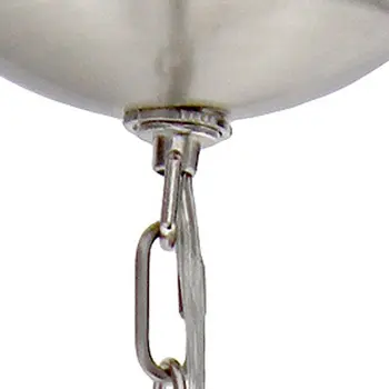 Nickel Chandelier Iron Ceiling Light With Clear Shades