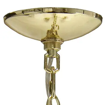 Gold Chandelier Iron Ceiling Light With Clear Shades