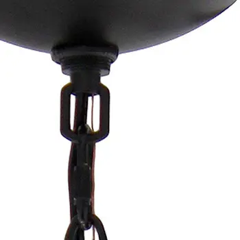Bronze Chandelier Iron Ceiling Light With Clear Shades