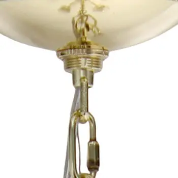 Gold Chandelier Iron Ceiling Light With Clear Shades