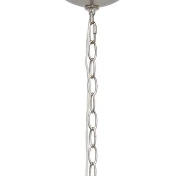 Nickel Sphere Iron Ceiling Light With Clear Shades