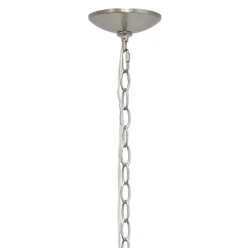 Nickel Sphere Iron Ceiling Light With Clear Shades
