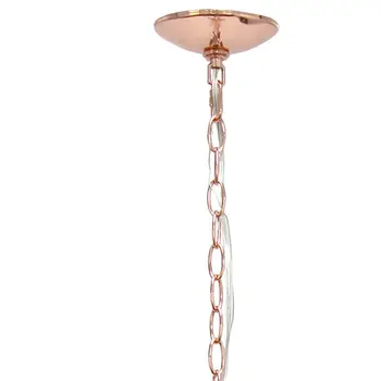 Rose Gold Sphere Iron Ceiling Light With Clear Shades