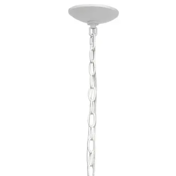 White Sphere Iron Ceiling Light With Clear Shades