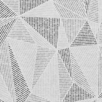 5' X 8' Gray And Silver Geometric Washable Area Rug With UV Protection