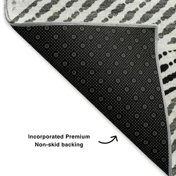 10' X 14' Pewter And Silver Geometric Washable Area Rug With UV Protection