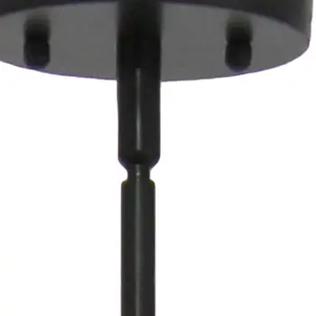 Black Caged Iron Ceiling Light With Black Shades