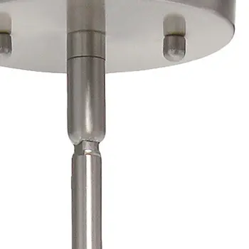 Nickel Cylinder Iron Ceiling Light With Clear Shades