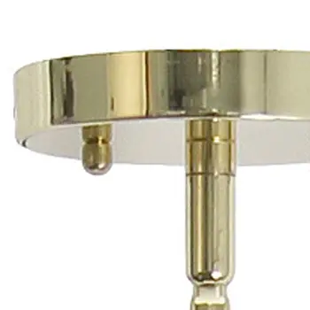 Gold Cylinder Iron Ceiling Light With Clear Shades
