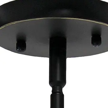 Bronze Cylinder Iron Ceiling Light With Clear Shades