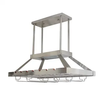 Nickel Kitchen Island Iron LED Edison Bulb Flush Ceiling Light
