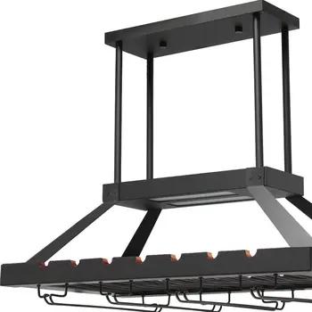 Bronze Kitchen Island Iron LED Edison Bulb Flush Ceiling Light