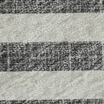 9' X 12' Charcoal And Ivory Geometric Washable Area Rug With UV Protection