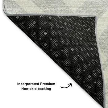 10' X 14' Silver And Ivory Geometric Washable Area Rug With UV Protection