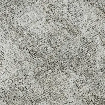 9' X 12' Silver And Gray Diamond Washable Area Rug With UV Protection