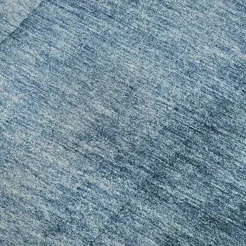 5' X 8' Blue And Ivory Ombre Washable Area Rug With UV Protection
