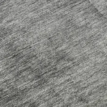 9' X 12' Gray And Ivory Ombre Washable Area Rug With UV Protection