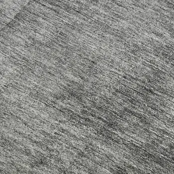 9' X 12' Gray And Ivory Ombre Washable Area Rug With UV Protection