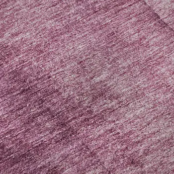 8' Merlot And Ivory Ombre Washable Round Rug With UV Protection