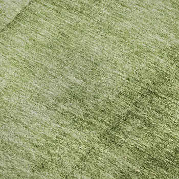 9' X 12' Olive Green And Ivory Ombre Washable Area Rug With UV Protection