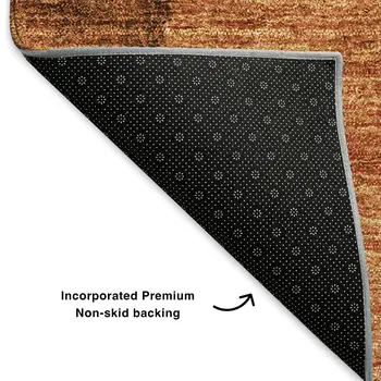 3' X 5' Chili Red And Ivory Ombre Washable Area Rug With UV Protection