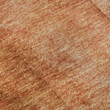 3' X 5' Chili Red And Ivory Ombre Washable Area Rug With UV Protection
