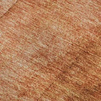 10' X 14' Chili Red And Ivory Ombre Washable Area Rug With UV Protection