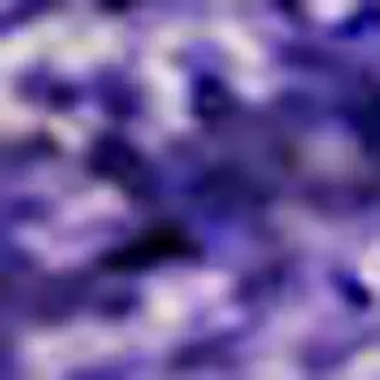 5' X 8' Purple And Ivory Ombre Washable Area Rug With UV Protection