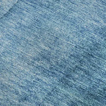 3' X 5' Teal And Ivory Ombre Washable Area Rug With UV Protection