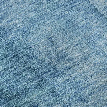 5' X 8' Teal And Ivory Ombre Washable Area Rug With UV Protection