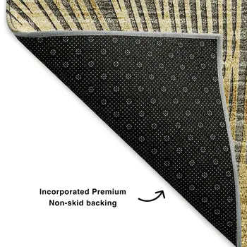 3' X 5' Gray Gold And Ivory Floral Washable Area Rug With UV Protection