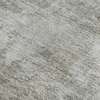 5' X 8' Gray Gold And Ivory Floral Washable Area Rug With UV Protection