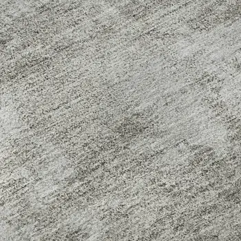 8' X 10' Gray Gold And Ivory Floral Washable Area Rug With UV Protection