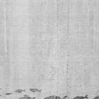 5' X 8' Gray And Ivory Nautical Washable Area Rug With UV Protection