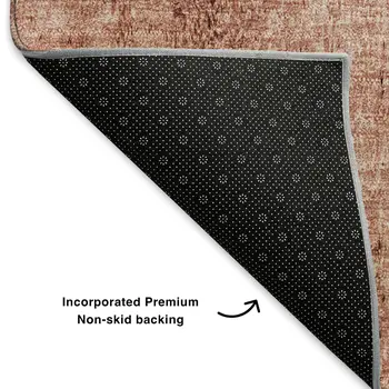 3' X 5' Terra Cotta And Ivory Nautical Washable Area Rug With UV Protection
