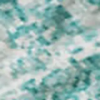 10' X 14' Teal And Ivory Abstract Washable Area Rug With UV Protection