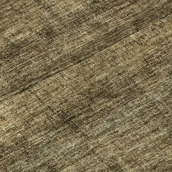 3' X 5' Brown And Beige Striped Washable Area Rug With UV Protection