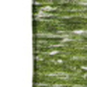 9' X 12' Olive Green And Ivory Patchwork Washable Area Rug With UV Protection