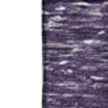3' X 5' Purple And Ivory Patchwork Washable Area Rug With UV Protection