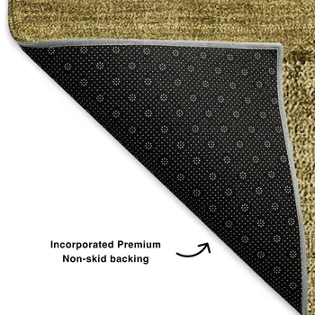 3' X 5' Brown And Beige Abstract Washable Area Rug With UV Protection