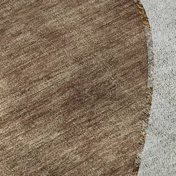 5' X 8' Gray Brown And Ivory Abstract Washable Area Rug With UV Protection