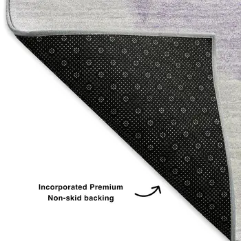 8' X 10' Lilac And Ivory Geometric Washable Area Rug With UV Protection