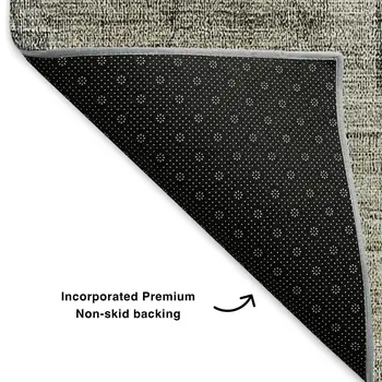 3' X 5' Taupe Charcoal And Beige Geometric Washable Area Rug With UV Protection