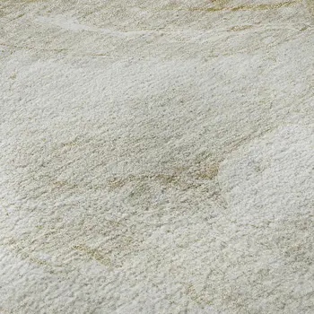 8' X 10' Ivory And Beige Abstract Washable Area Rug With UV Protection